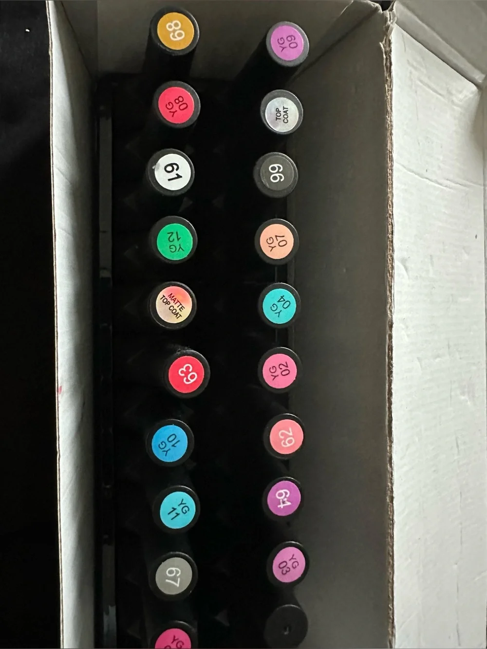 FTMY Gel Nail Polish Set – 22 Colors – NEW & Boxed – White Black Matte